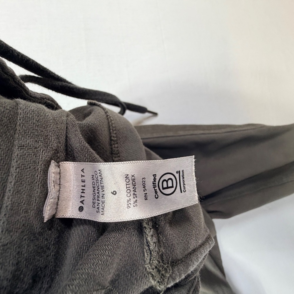 Athleta Farallon Jogger Pants Olive Green Size 6 Elastic Waist Drawstring - Picture 4 of 8